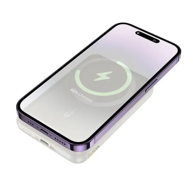 Hoco Power Bank 10000mAh 15W με Θύρα USB-C Power Delivery Λευκό J141 2