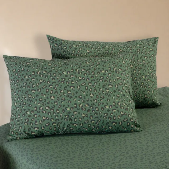 Μαξιλαροθήκη Wild 52x72 Nef Nef Homeware, 100% ΒΑΜΒΑΚΙ - GREEN (040843) 2