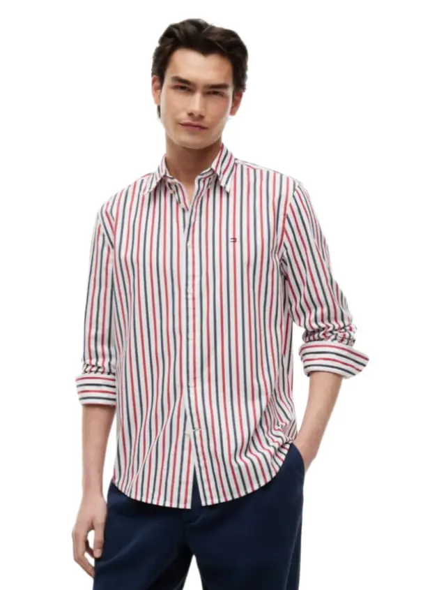 TommyHilfiger ανδρικό ριγέ πουκάμισο FLEX MW0MW43315-2