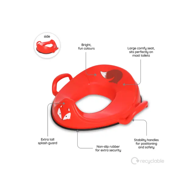 MYCARRYPOTTY My Little Trainer Seat - Εκπαιδευτικό καθισματάκι / Αλεπουδάκι πορτοκαλί 2
