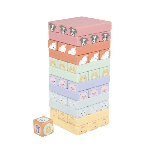 Πύργος Ισορροπίας Farmyard Orange Tree Toys (FSC®)