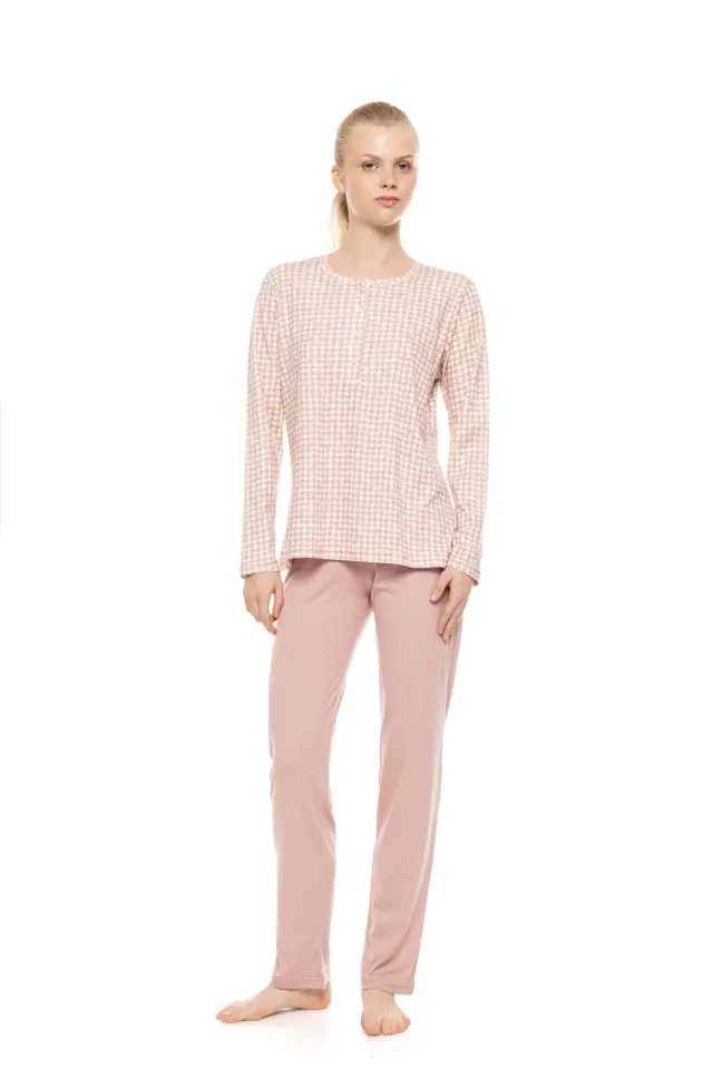 Pink Label Pyjama Petite Rose Plaid σετ γυναικεία χειμερινή πυτζάμα W1962-1