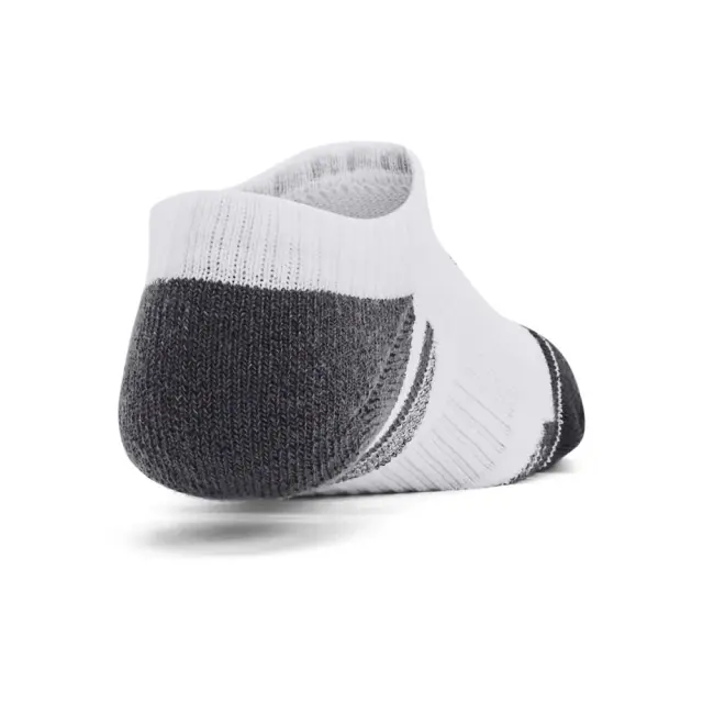 Under Armour Youth Performance Tech 3 Pack No Show Socks Άσπρο 1379519-100 (Under Armour) - Medium 3