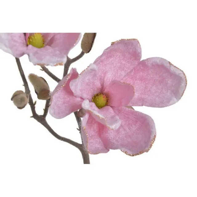 Μανόλια βελούδινη με απαλό glitter 52cm, pink 2
