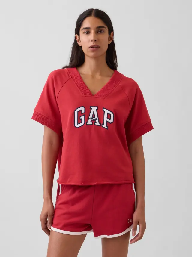 Γυναικείο Φούτερ Oversized από French Terry με Λογότυπο chakra red - M