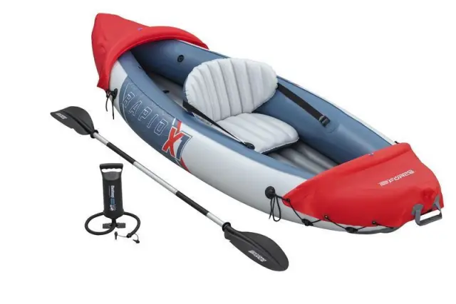 Bestway Φουσκωτό Kayak Θαλάσσης 1 Ατόμου 290 x 91 εκ. Hydro Force Rapid Πολύχρωμο (65176) 2