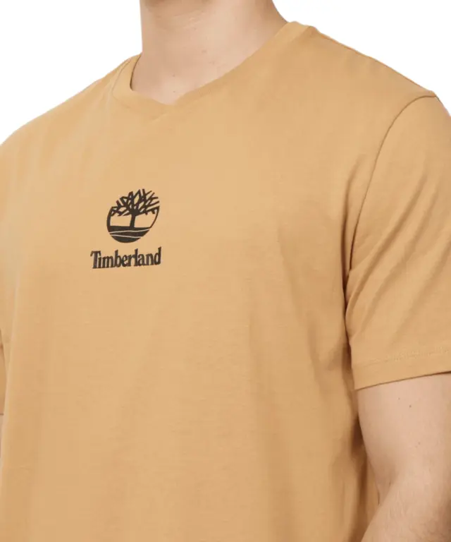 Timberland - Ανδρικό T-shirt Print Stack Logo TB0A6WWT-EH3 Καφέ - S 3