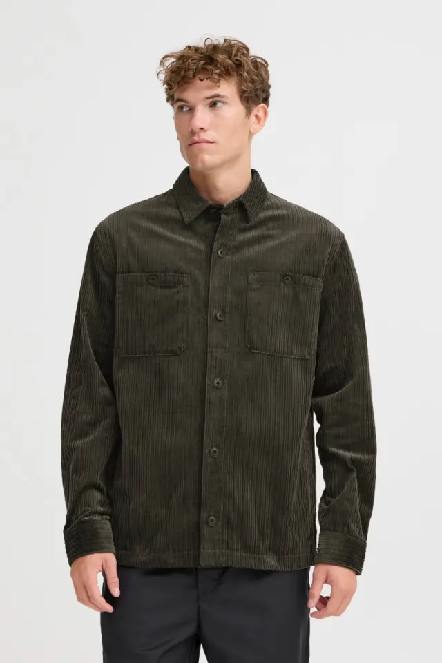 Casual Friday Ανδρικό NOR Κοτλέ Overshit – Khaki - XL