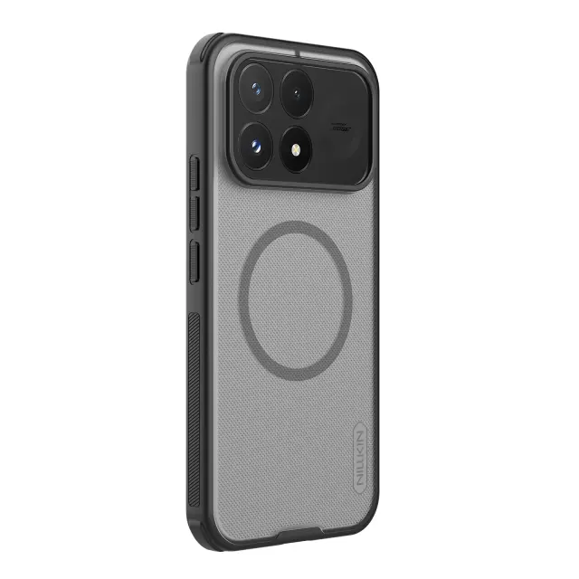 Nillkin Super Frosted PRO Magnetic Back Cover for Poco F9 Pro Transparent Black 2