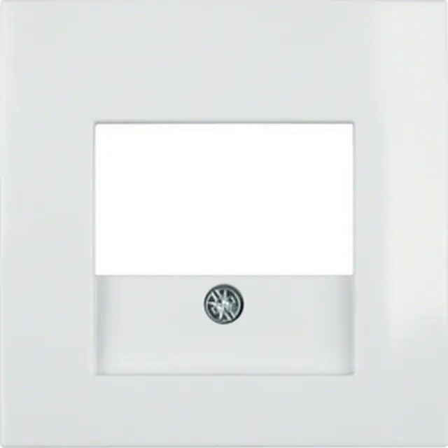 Centre plate TAE cut-out, S.1/B.3/B.7, p. white glossy