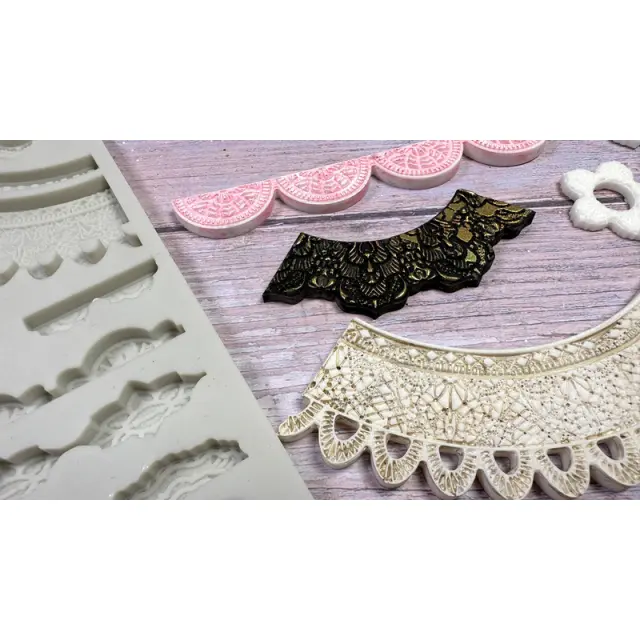 Καλούπι σιλικόνης A5, 15×21cm, Stamperia, Secret Diary, Lace and borders 2