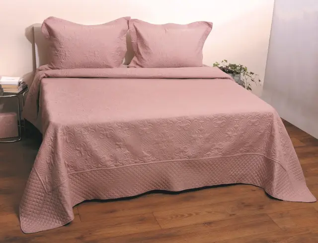 Σετ Κουβερλί 220Χ240 Υπέρδιπλο Anna Riska Olivia Blush Pink