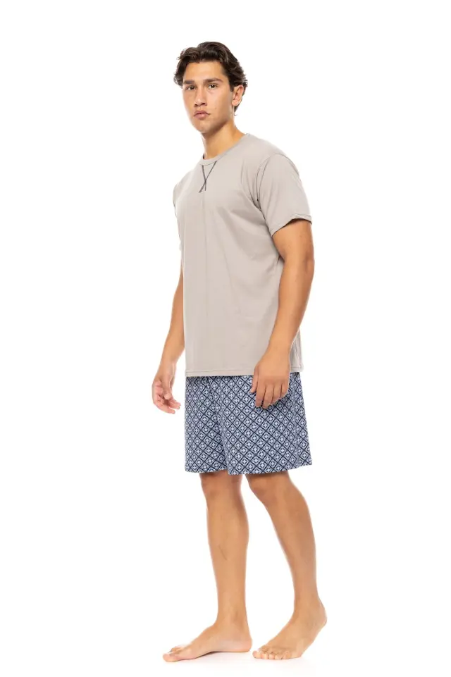 S-M560 - Sand - PYJAMA NAVY BOTANY - L 2