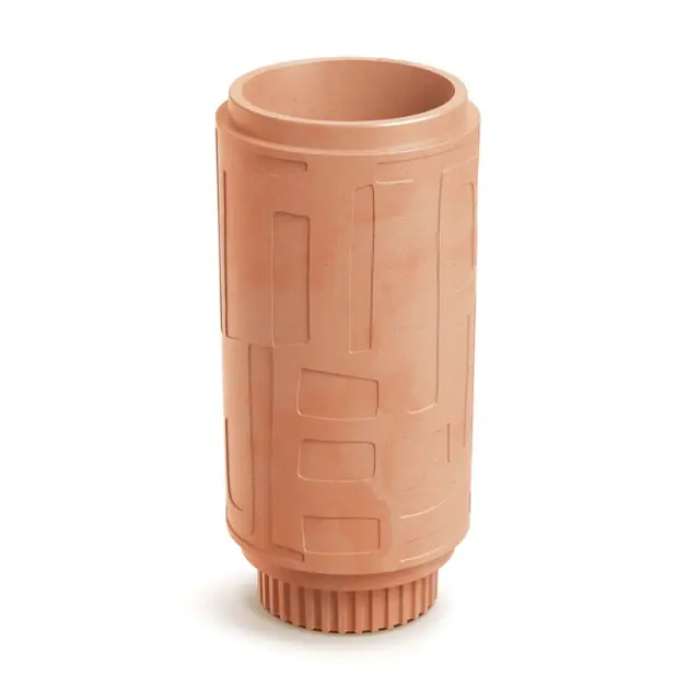 ΠΛΑΣΤΙΚΗ ΓΛΑΣΤΡΑ ETHICK FOLKA HIGH D30 H62 TERRACOTTA