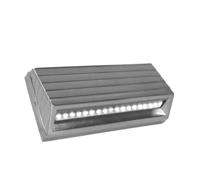 LED ΦΩΤΙΣΤΙΚΟ ΑΛΟΥΜΙΝΙΟΥ ΕΞΩΤΕΡΙΚΟ ΚΥΡΤΟ 3.2W ΨΥΧΡΟ ΣΑΤΙΝΕ