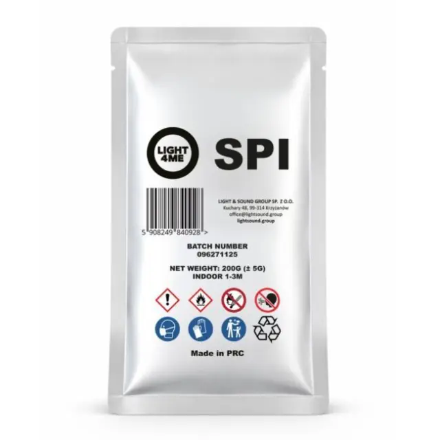 LIGHT4ME SPI titanium-based pyrotechnic granulate for spark generator 200 g spark emission 1-3 m