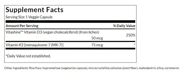 Swanson Vitamins D3 & K2 2