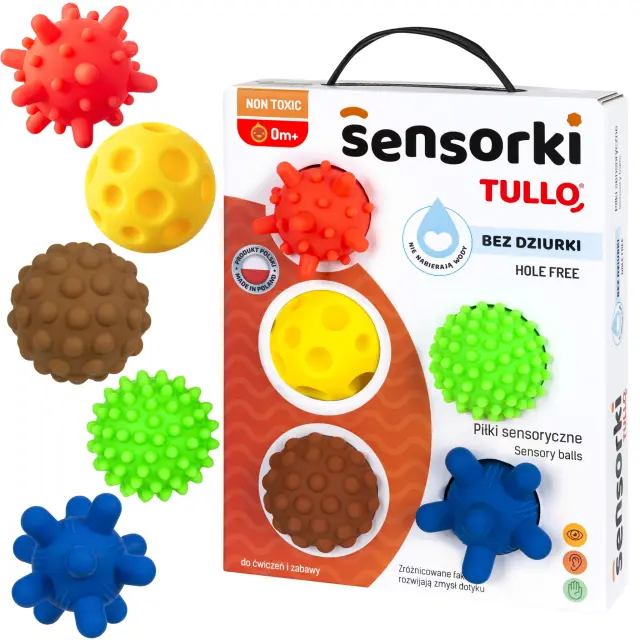 TULLO ΠΑΙΧΝΙΔΙ ΑΙΣΘΗΣΕΩΝ SENSORY BALLS 5 ΤΜΧ 2