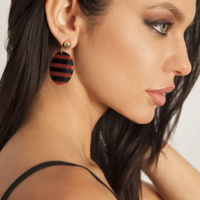 Ghetto Hot Strip Acrylic Earrings 2