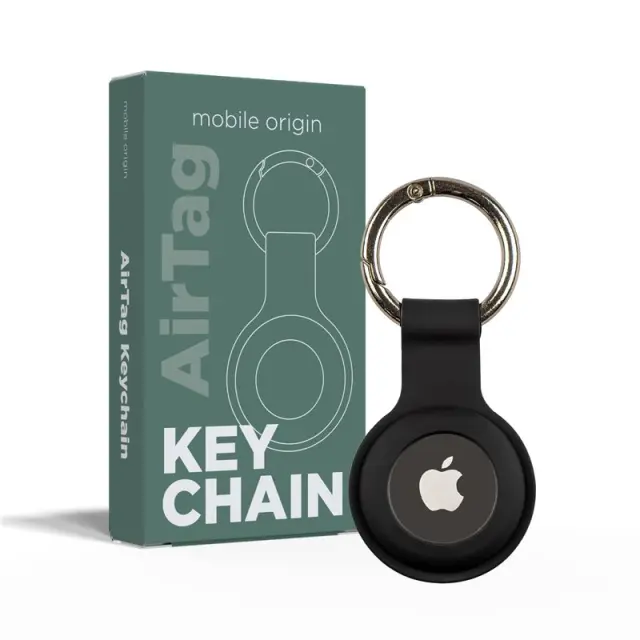 Mobile Origin Airtag KeyChain, black