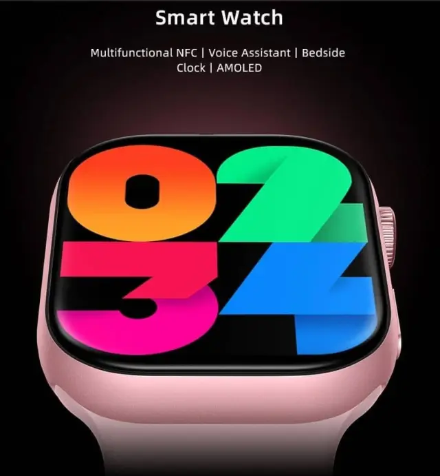 HW9 pro2 Smartwatch με Παλμογράφο (Μαύρο) 3