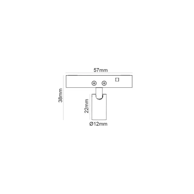 ΜΙΝΙ ΜΑΥΡΟ ΜΑΓΝΗΤΙΚΟ ΣΠΟΤ 24V DC 1W 4000K 85LM 24° Ra90 5YRS Φ12x22mm / THUBE140B 2