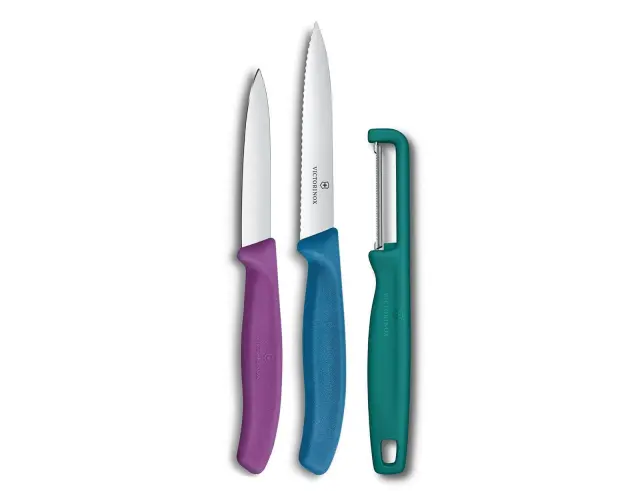 Σετ Μαχαίρια Γενικής Χρήσης & Αποφλοιωτής Victorinox Swiss Classic με μήκος λεπίδας 8cm και 10cm - Multicolour - 3 τεμάχια6.7116.33C1 3
