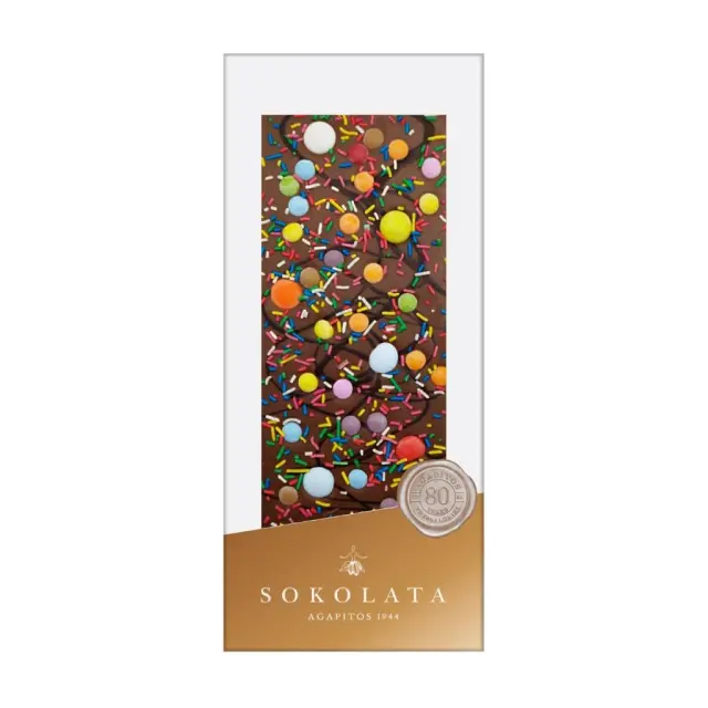 Αγάπη I.K.E. Τριπλή Σοκολάτα με Smarties 100g. (0665)