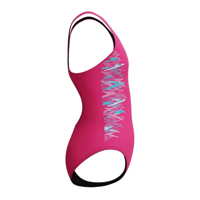 Speedo Girl's Placement Muscleback Swimwear Ροζ 808324002 (Speedo) - 116 3