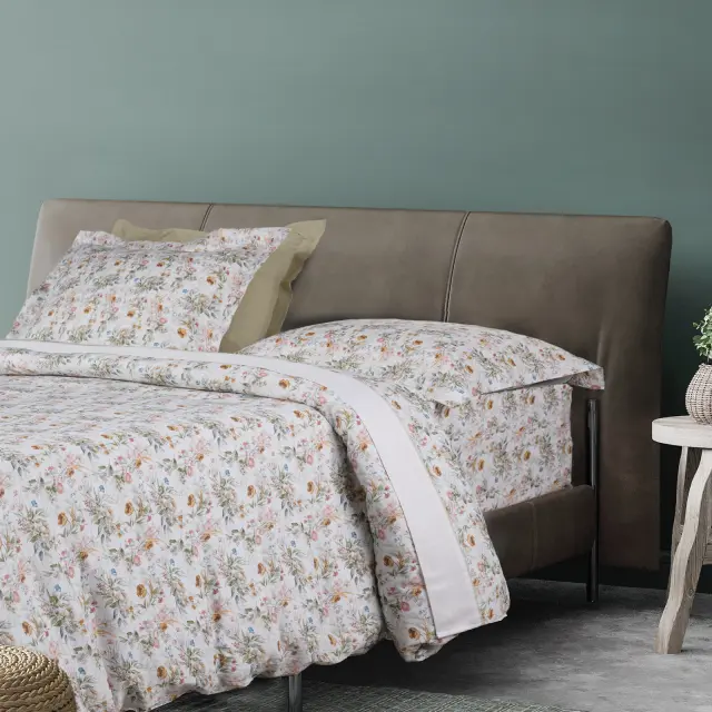 Σετ Σεντόνια 240x260 Υπέρδιπλα Prestige Das Home 1722 Πολύχρωμο Χωρίς Λάστιχο100% Βαμβακoσατέν