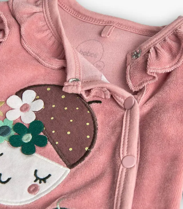 Boboli Ολόσωμο φορμάκι βελουτέ για κορίτσι COZY WINTER - 6M 3