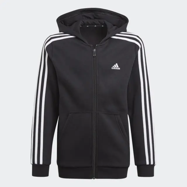 Adidas Hoodie 3-Stripes Essentials Black GQ8900 - 128