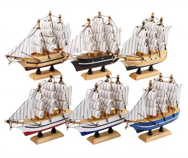 Διακοσμητικό Souvenir - Καραβάκι ιστιοφόρο - 8-14cm - 920853 2