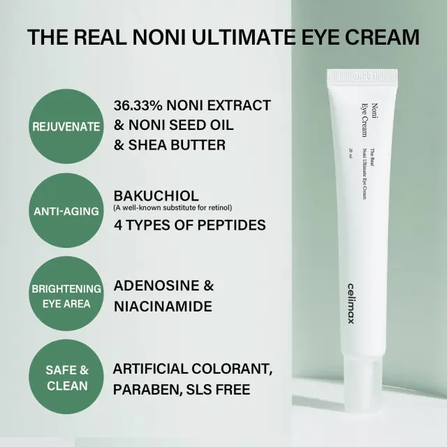 Celimax The Real Noni Ultimate Eye Cream Ενυδατική Κρέμα Ματιών 20ml 3
