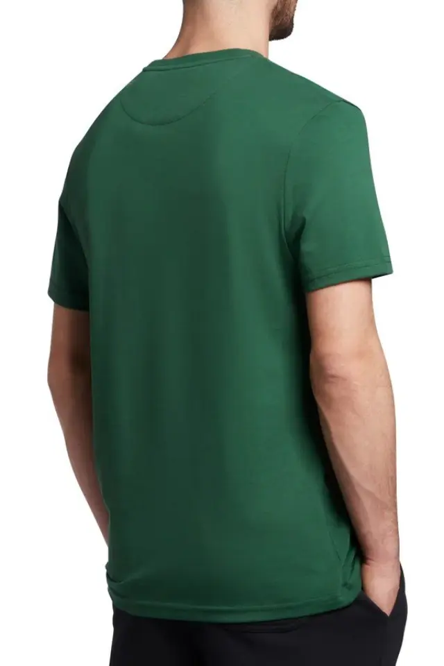 LYLE + SCOTT PLAIN T-SHIRT ΑΝΔΡΙΚΗ ΜΠΛΟΥΖΑ ENGLISH GREEN 3