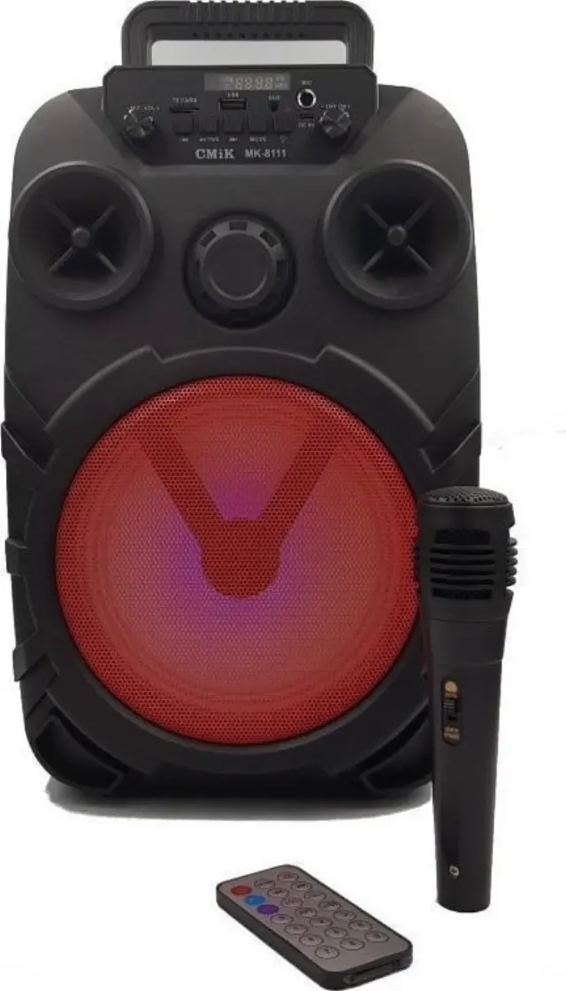 Σύστημα Karaoke με Ενσύρματo Μικρόφωνo CMiK MK-8111 σε Μαύρο Χρώμα