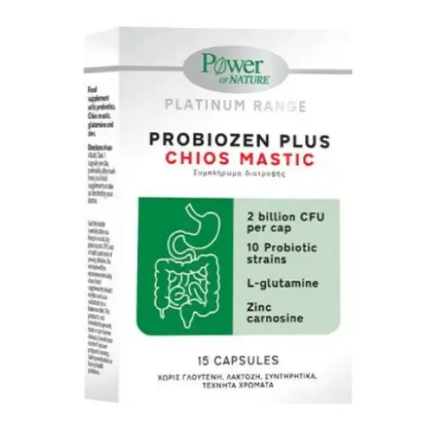 Power Health Platinum Probiozen Plus Chios Mastic Συμπλήρωμα Διατροφής με Μαστίχα Χίου 15caps