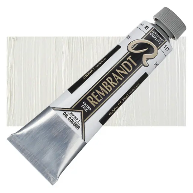 Λάδι Talens Rembrandt - 117 Zinc White (Linseed Oil) - 40ml