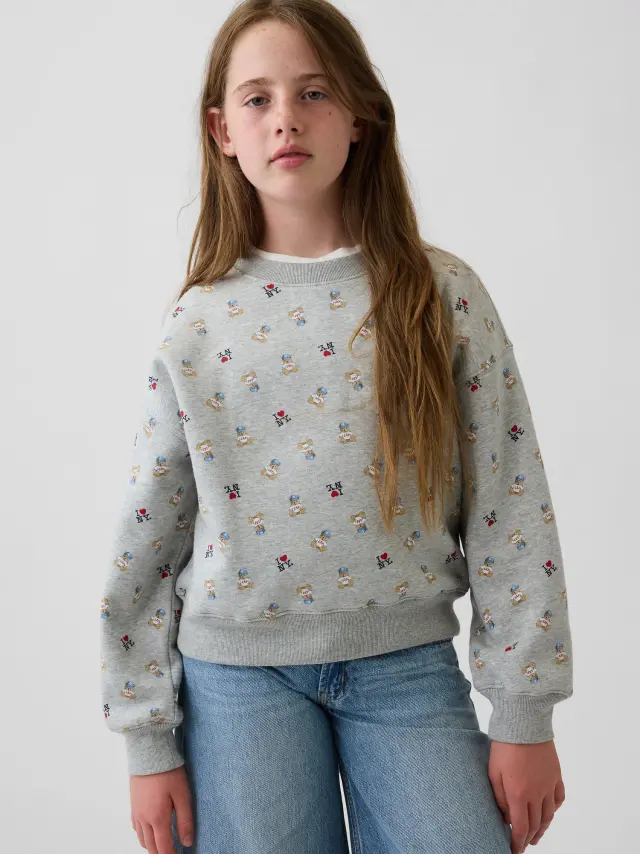 Παιδικό Φούτερ VintageSoft με I Heart NY Λογότυπο Grey