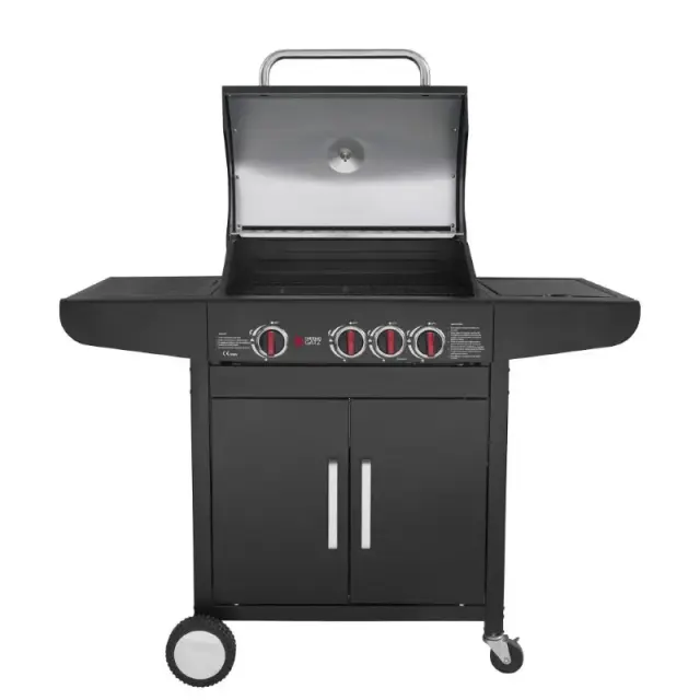 Thermogatz GS Grill Lux Ψησταριά Υγραερίου με 3 Εστίες και Πλαϊνό Μάτι 2