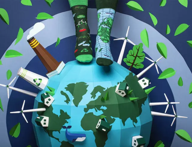 Κάλτσες Save the Planet Many Mornings με μέγεθος 39-42 - ΕνηλίκωνSave the Planet Regular 39-42 3