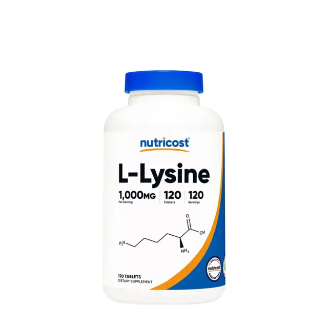 Nutricost L-Lysine Tablets 120 Tablets