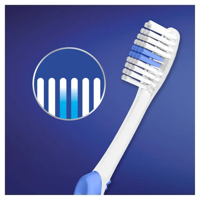 Oral-B 123 Indicator Χειροκίνητη Οδοντόβουρτσα Μπλε, 40mm Μέτρια, 1 τεμάχιο 2
