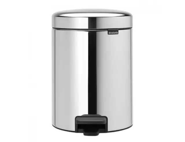 Καλάθι απορριμμάτων New Icon Brabantia με χωρητικότητα 5L και διαστάσεις 27.2x20.5x29.1cm - Brilliant Steel080.1126/21