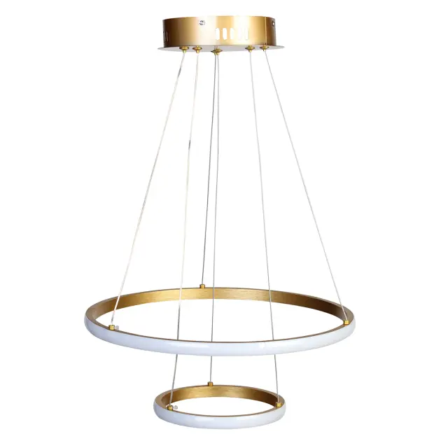 Φωτιστικό κρεμαστό Φ40-Φ20 εκ. LED 38W 4000K χρυσό - GLOBOBOX C935/40+20GD 2