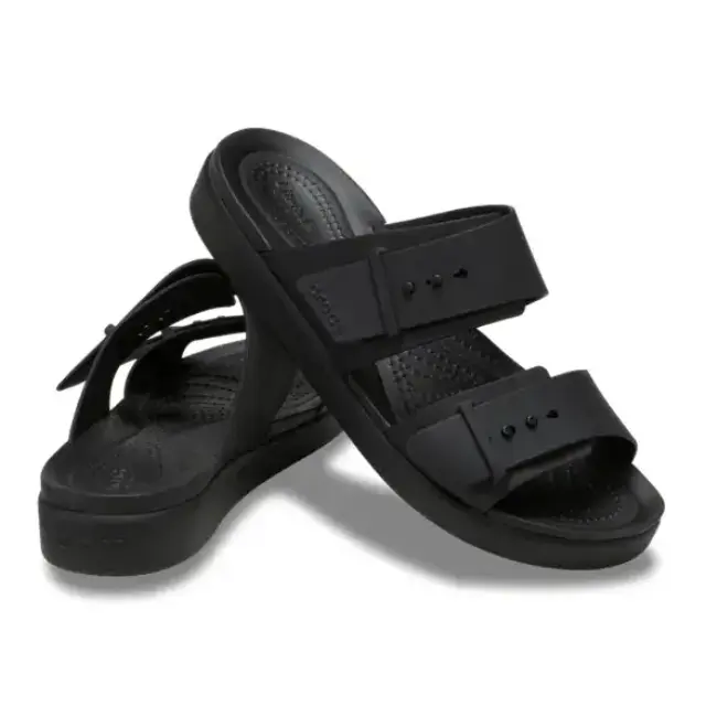Γυναικείες Ανατομικές Παντόφλες Crocs Brooklyn Buckle Low 211215-001 Μαύρες Μαύρο - L(39-40) 3