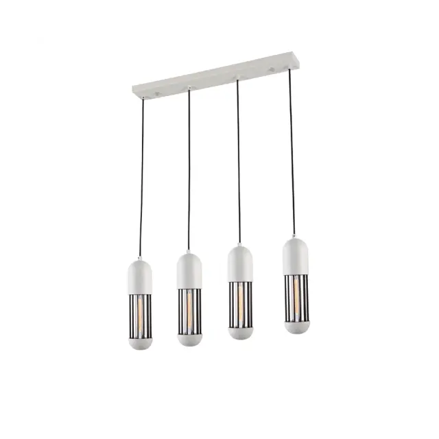 AcaLight Offer NETTO ΦΩΤΙΣΤΙΚΟ ΚΡΕΜΑΣΤΟ ΛΕΥΚΟ ΜΑΤ ΜΕΤΑΛΛΙΚΟ ΣΥΜΒΑΤΙΚΟ 1ΧΕ27 IP20 650Χ1200mm
