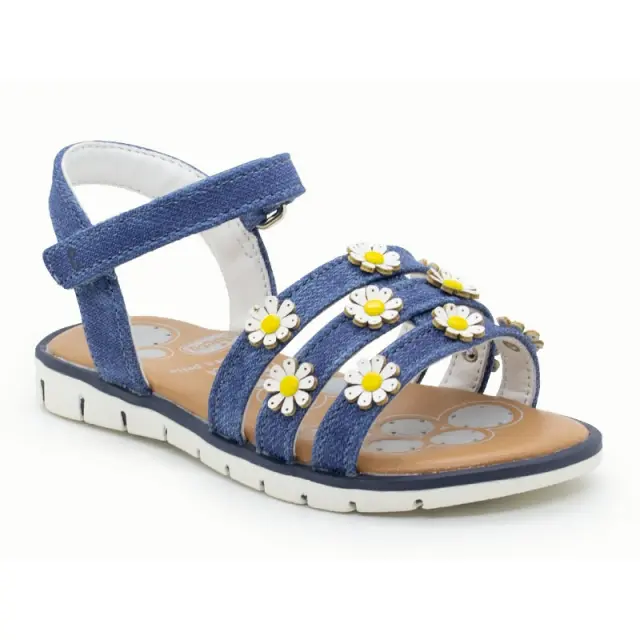 Πέδιλο CHICCO Μπλε jeans με μαργαρίτες - 24