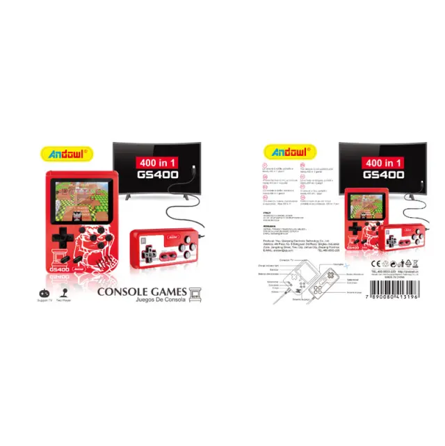 Andowl Κονσόλα παιχνιδιών 400 σε 1 GS400 - Console Games 400 in 1 075937 3
