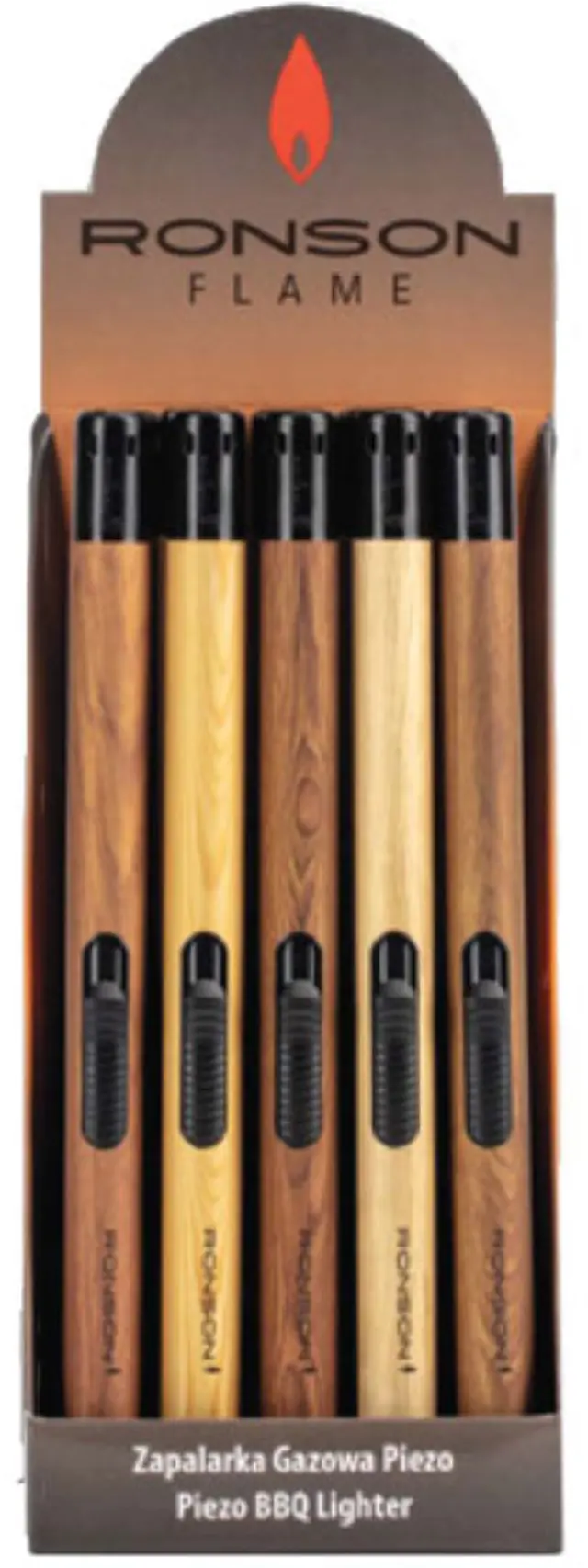 Ronson Αναπτήρας Ηλεκτρικός Candle BBQ Long Wood Grain 21cm - Διάφορα Χρώματα (RBL204) 2